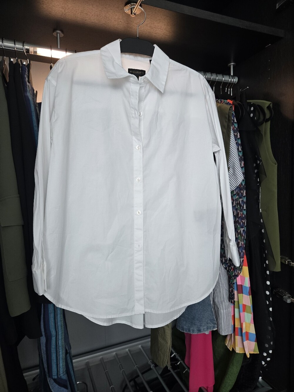 Classic White Button-Down Shirt - Women's Top